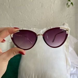 Quay Cat Eye Sunglasses Purple